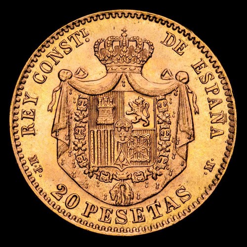 Alfonso xiii pesetas 6 45 - xiii, 20