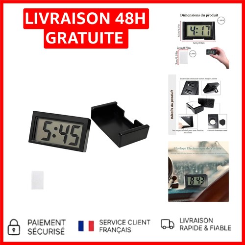 Horloge tableau bord - horloge,