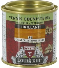 Vernis ébénisterie résine polyuréthane protection bois Chêne clair brillant 125M