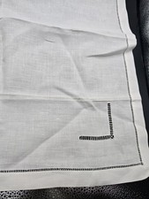 Ancien linge brodé - napperon Chemin De Table Vintage Blanc Lot De 8