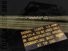 DECALCOMANIE POSE A L EAU . ANTENNE RADIO AN131 LATE .  us ww2 jeep willys