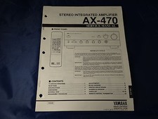 Yamaha AX-470 Service Manual