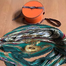 Foulard plissé Hermès : vert