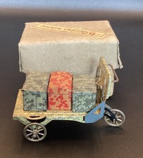 CR CHARLES ROSSIGNOL ANCIEN CHARIOT A BAGAGES DE GARE  EN TOLE  TRAIN