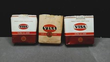 Lot de 3 paquets de cigarettes vides VISA  (Anciens - vintage)