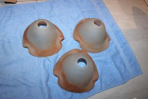 Tulipes lustre ancien verre - tulipes,