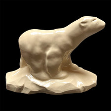 Grande sculpture ours polaire - grande,