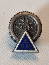 ŁÓDZKI KM LODZ ŁÓDŹ RARE OLD Football Badge Insigne Odznaka Piedino Pins 