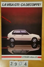 CITROEN VISA GTi Prospectus Fr 4 pages 01/1985