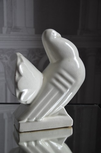 Pigeon faience craquelee - pigeon,