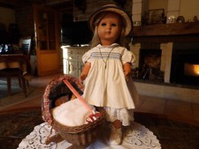 Ancien petit berceau,poupée ancienne,accessoires,jumeau,Bru,Steiner