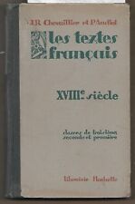 LES TEXTES FRANCAIS XVIII
