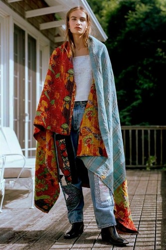 Couette kantha réversible - couette,