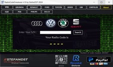 Radio code data base