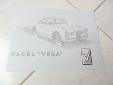 Facel Vega FV 1954 catalogue