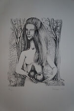 Lithographie FEMME AUX FRUITS