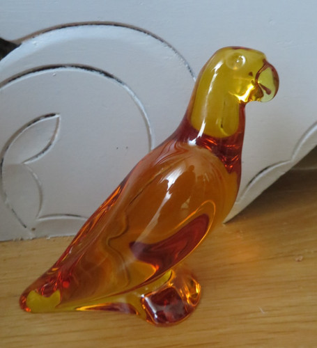Figurine perroquet cristal - figurine,