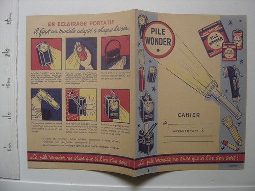 Ancien protege cahier - protege, pile