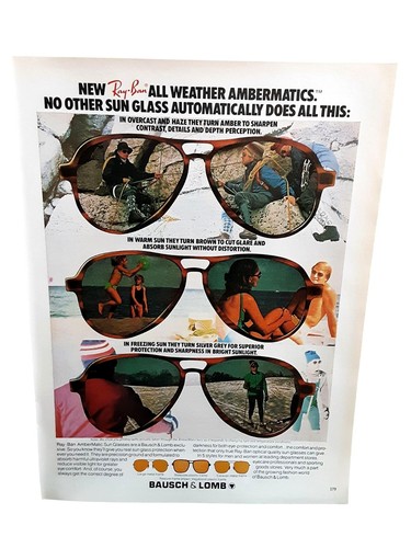 1978 ray ban ambermatics - 1978, ray-ban