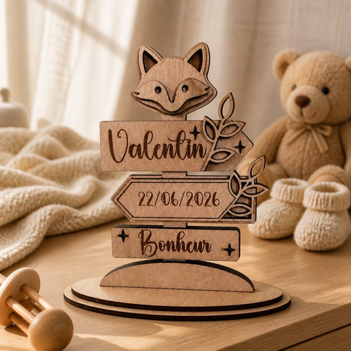 Socle bois renard - socle,