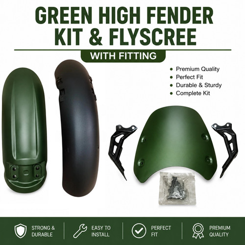 Kit garde boue avant - garde-boue, vert