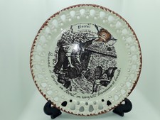 Ancienne assiette calendrier républicain Floréal G. Brachet  Terrasson Lincolor