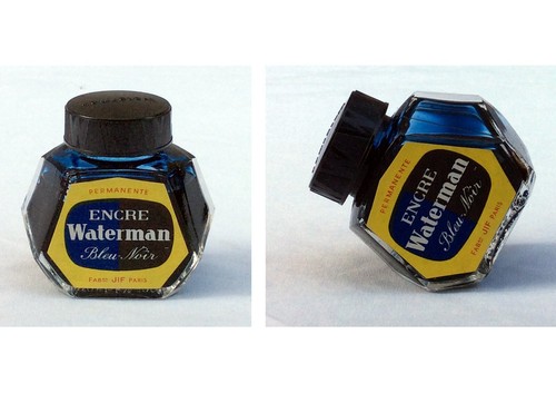 Flacon encre bleu noir - flacon, bleu/noir