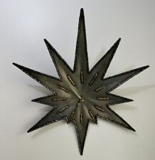 horloge⏰Étoile murale vintage Acier Patiné /Bronze Artistique Fait Main Unique