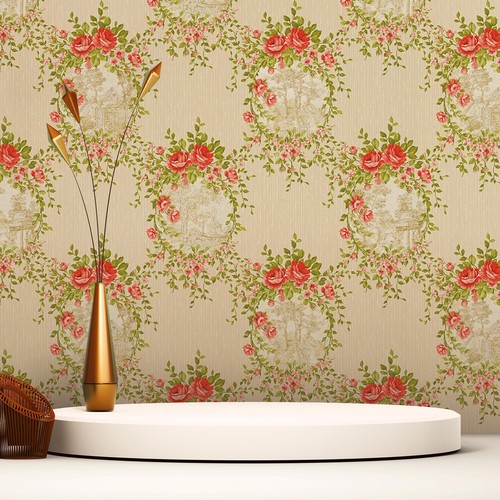 Papier peint fleurs 2516 - papier, m1-no.2516