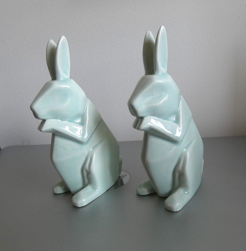 Ancien paire lapin rabbit - paire,