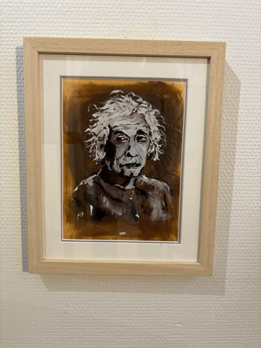 Albert einstein pastel - -,