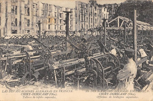 Cpa guerre les - cpa, devastations