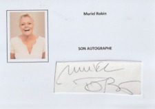 Muriel Robin  avec signature authentique
