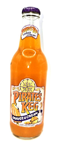 Vtg pirates keg orange - &, cream