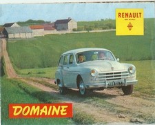 Catalogue Renault Domaine 1957 dépliant automobilia car propectus prospekt