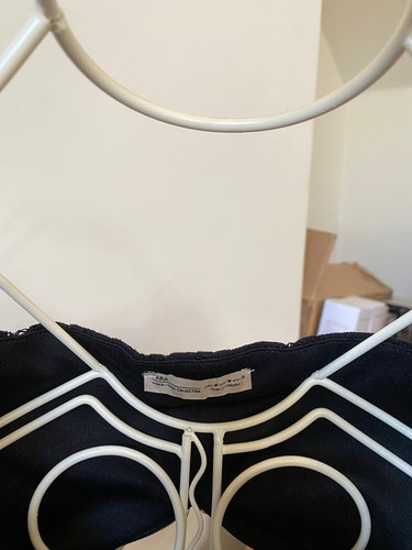 Crop top zara dentelle - top,