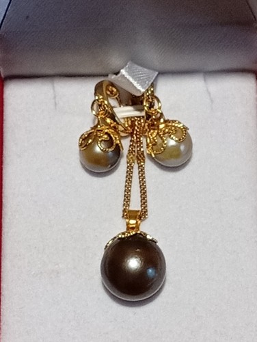 Collier pendentif perle tahiti - collier,