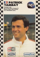 RARE CARTE POSTALE PILOTE F1 GRAND PRIX SAISON 1986-1987 PATRICK TAMBAY LOLA