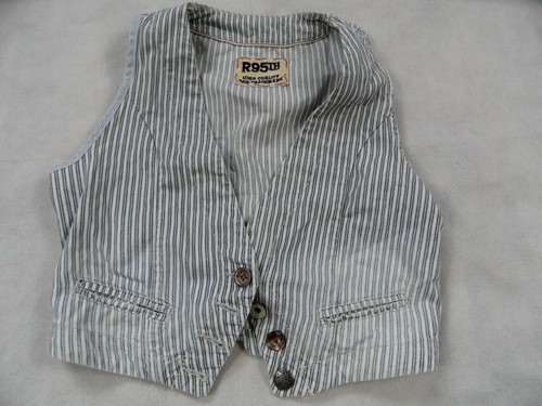 R95th joli gilet jean - jean, rayé