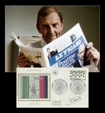 Étienne Mougeotte (1940-2021) - Journaliste français - Rare premier jour signé
