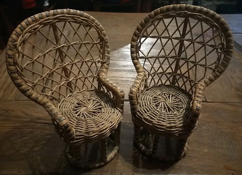 Fauteuils miniatures anciens - fauteuils,