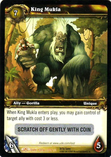 Wow king mukla - carte, de