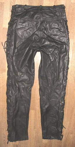 Pantalon moto femme cuir noir - moto,