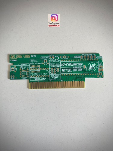 Snes reproduction pcb 8mbit - pcb, 4-8mbit