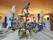 LUSTRE METAL Polychrome Decor Fleurs ECLAIRAGE Luminaire Suspension 15BROC 11/09