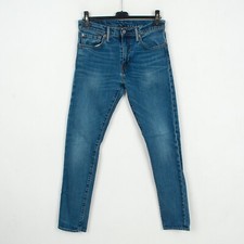 LEVI STRAUSS 512 Jeans Slim Fit Tapered Pour Hommes W31 L32 Denim Pantalon Bleu