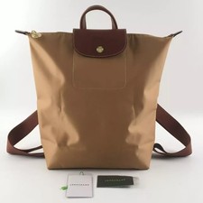 LONGCHAMP Le Pliage Original M Backpack Fawn - Toile recyclée neuve