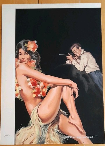 Jef wulf gouache originale - de,
