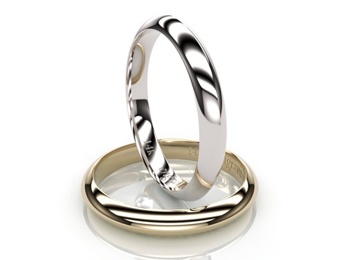 Bague mariage confort bord - bague,