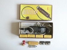 Tondeuse électr. coiffeur AESCULAP vintage 110v bakélite + boîte et accessoires
